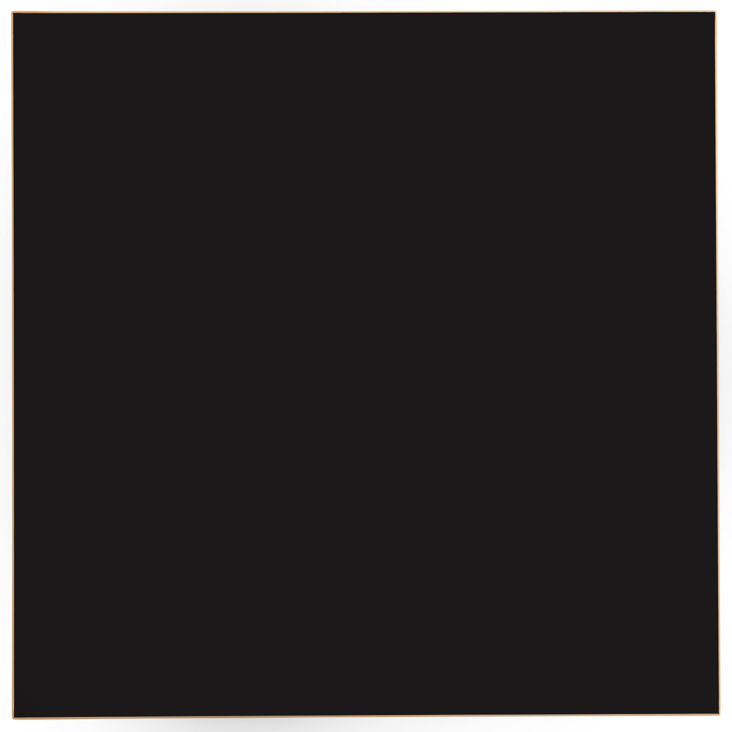 Oviala Plateau de Table carré Noir 60cm
