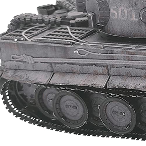 Mu Tiger Tank 3D Metal Puzzles Military Vehicles Model Kits For Adult, Panzerkampfwagen Vi Ausf. E Tiger I Diy Sets Panzer Miniature Building Gift, 224 Pcs #TOP5
