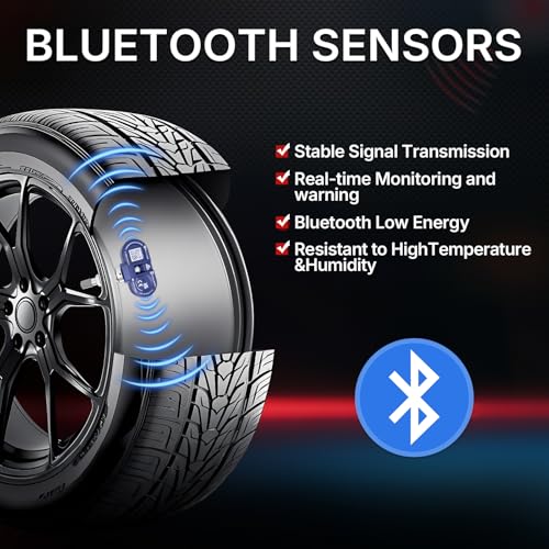 Image of Richeer 4 PCS Upgraded Bluetooth TPMS Sensor for 2020-2025 Model 3,Y,S,X | Silve Tire Pressure Monitoring Sensor for 2020-2025 Model 3, Model Y, Model S, Model X Replacement OE# 1490701-01-B