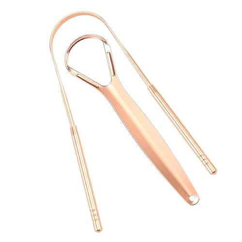 Raspador de lengua de acero inoxidable, limpiador de lengua para adultos, rascador de lengua semicírculo, limpiador de lengua para curar el mal