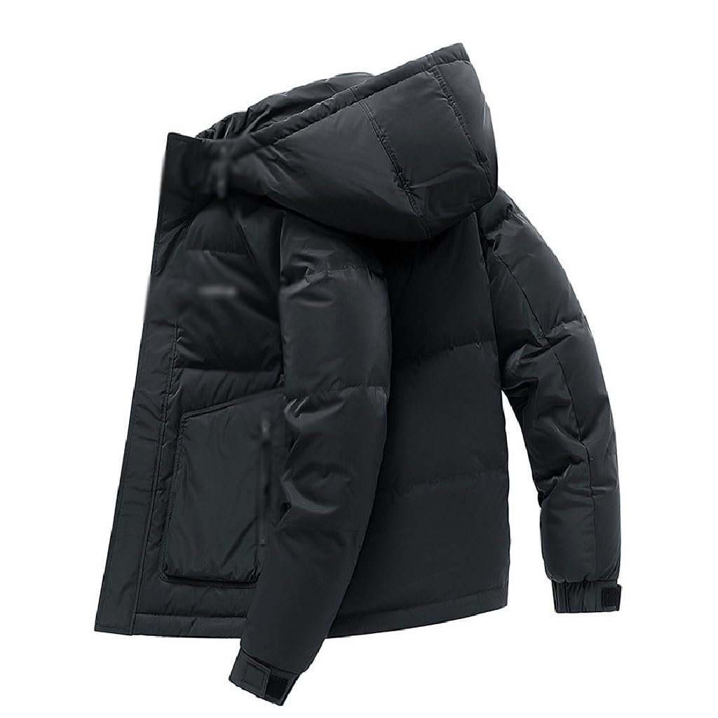 Doudoune en duvet de canard blanc homme manteau d'hiver premium épais à capuche
