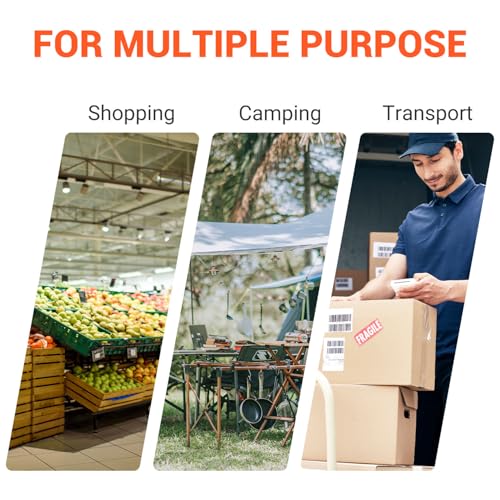 ADDMOTOR Foldable Cargo Bike Trailer, Heavy-Duty Bicycle Wagon Trailer with Universal Hitch, Fat Tires Bike Trailer Storage Cart with Weather Resistant Bag, 150 lbs