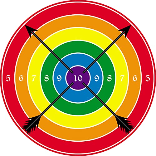 VAH - stabile Bunte Zielscheibe für Saugpfeile 42x42cm - Spielzeugmanufaktur Vah [Made in Germany | traditionelles Handwerk] Cover