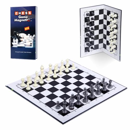 Image of QueensRealm 11.5 Inch Chess Board Set | Premium Foldable Chessboard for Kids and Adults, Lightweight Cardboard Chess Ideal for Indoor Outdoor Travel Chess Set (Folding Chess 11.5 inch x 11.5 inch)
