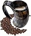 AleHorn - Hot Viking Horn Mug - Safely Holds Hot and Cold Liquids Coffee Tea Hot Chocolate Wine Beer Mead Tall Drinking Cup