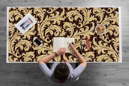 Tapis de bureau PVC imperméable et antidérapant facile à nettoyer 120x60cm