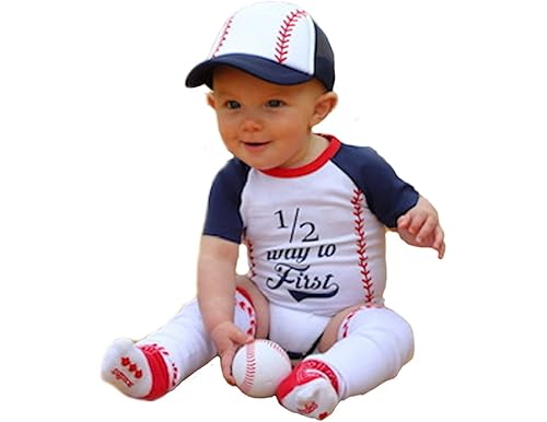 Best 1/2 Way to First Baseball Onesie: Adorable Options for Baby's Half-Birthday