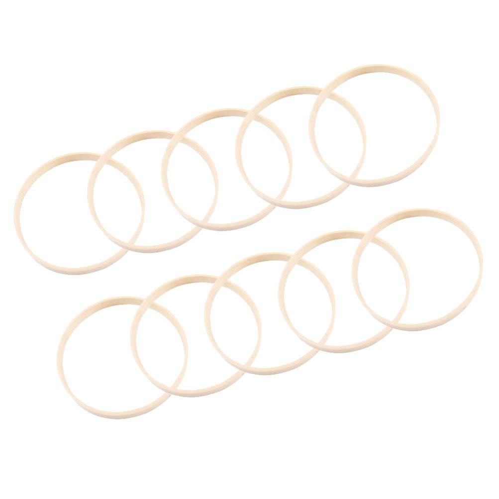 SUPVOX 13 Pcs Macrame Wooden Hoops Wedding Wreath Hoop Dream Catcher Ring Tinsel Wreath Wooden Dream Dreamcatcher Ring for Diy Wood Hoop Ring Bulk Wreaths Bamboo Embroidered Wooden Ring