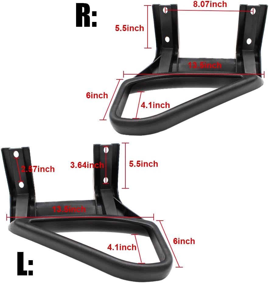 COOL STAR Seat Handle Armrest Hip Restraints Compatible with 1994-up EZGO TXT Gas & Electric Replaces 71702-G01 71701-G01 Golf Cart Armrest with mounting Screws