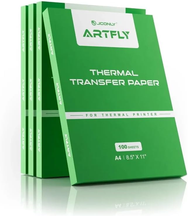 JCONLY ARTFLY Tattoo Transfer Paper - 100 Sheets Premium Stencil Paper 4-Layer Thermal Transfer Stencils 8.27" X 12" A4 Size for Tattoo Supplies and Printer