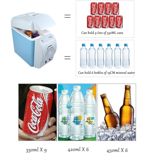Draagbare vriezer voor auto, 7,5 l, auto 12v, geluidsarme mini-koelkast, met koel- en verwarmingsfunctie, mini-autoverwarming, gebruikt om dranken, snacks op te slaan - Image 5
