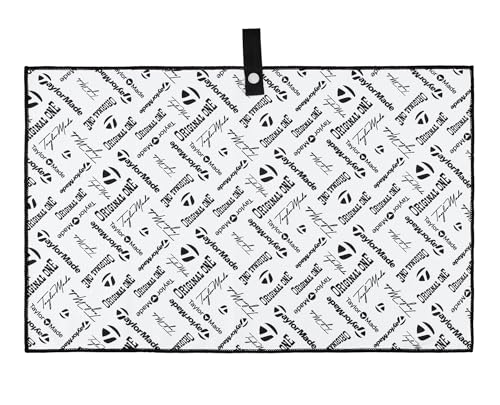 TaylorMade Golf Logo Microfiber CART Towel, Black, 15'X 24'