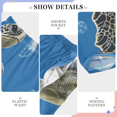 Turtles Bubble Boys Long Pants Soft Trousers Elastic Waist Kids Lounge Bottoms with Pockets S-XL4