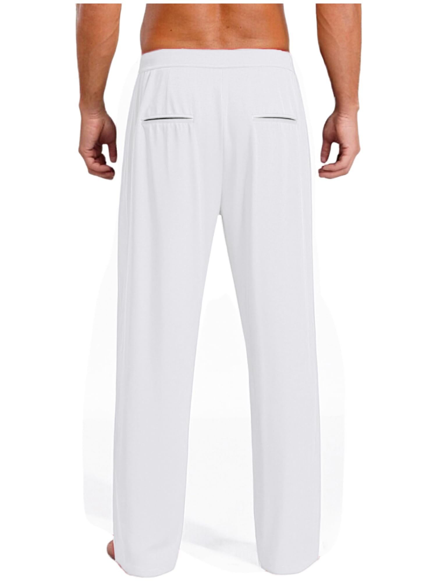 CHICTRY Homme Latin Pantalon de Danse de Salon Pantalon Droit Ample Salsa Rumba Tango Ballet Costume de Danse Moderne M-3XL