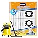 KEEPOW 10 Pack Vacuum Bags for Kärcher Wet & Dry Vacuum Cleaner WD 2 Plus, WD 3, WD 3 Battery, Fleece Hoover Bags for Karcher Vacuum Cleaner KWD 2, KWD 3, MV 3, SE4001, SE4002，WD3 S, KWD 1