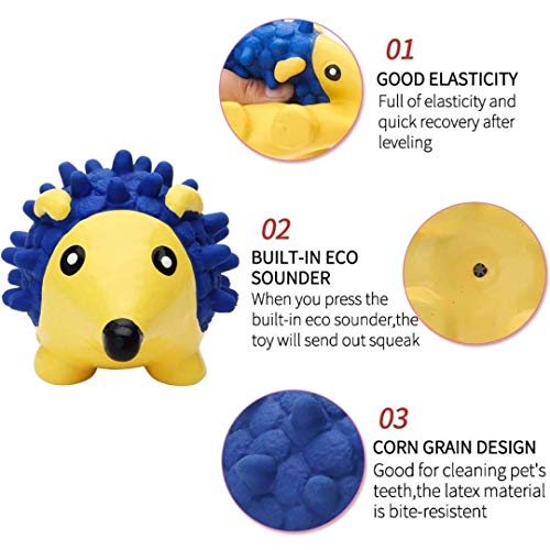 Image of EETOYS Petlicious and More Dog Latex Squeaky Hedgehog Toy (Medium)