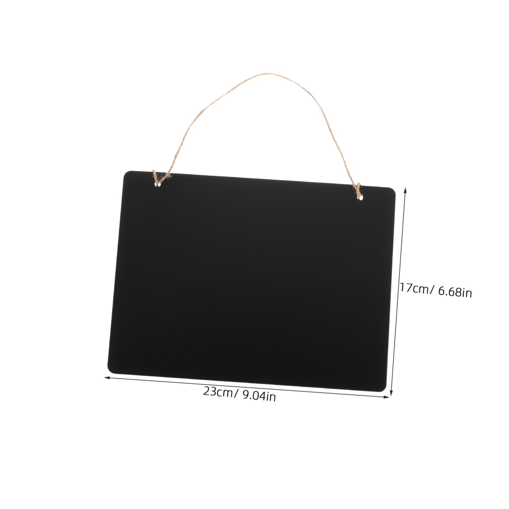 DOITOOL 8 Piezas Tablero de Mensajes Doble Cara de Madera con Cuerda para Colgar Pizarra Borrable y Reutilizable para Decoración de Paredes y Anuncios o Eventos