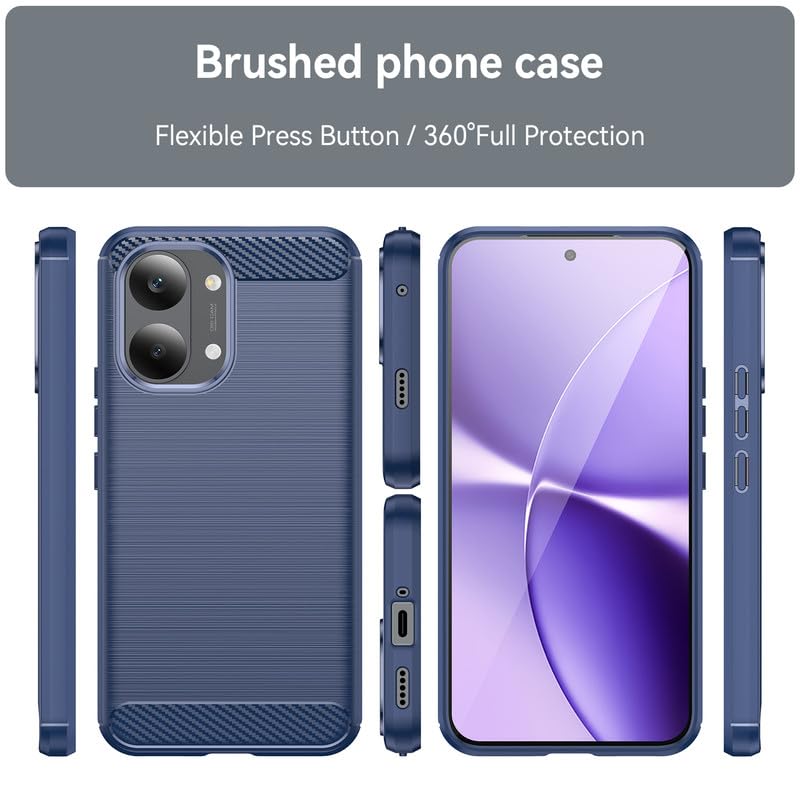Image of Basic Case for Poco X8 Pro Max 5G (Carbon Fibre Blue)