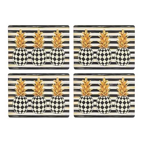Mackenzie-Childs Pineapple Cork-Back Placemats cover