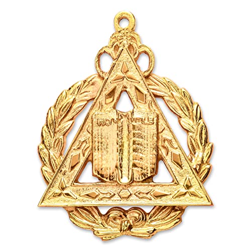 BRICKS MASONS Grand Chaplain Royal Arch Chapter Officer Collar Jewel - Gold Plated