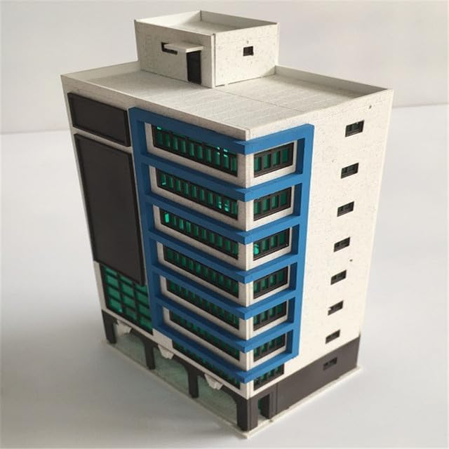 ТоуAE - N Scale Outland Models Train Railway Trade Skyscraper Building Shopping Center Тоу (Blue)