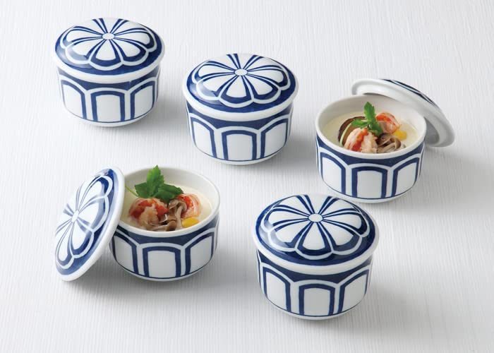 Mino Ware Kiku-mon Chrysanthemum Bowl Set 10cm Lidded Box Japan | eBay