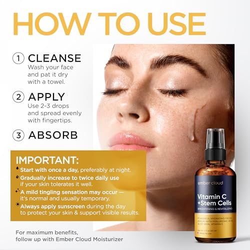 Image of Vitamin C Serum for Face with Stem Cells & Hyaluronic Acid 2 Oz