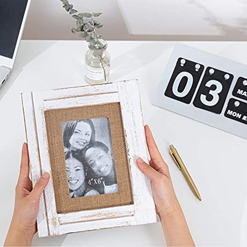Ritesune RITESUNE-PICTURE FRAME Farmhouse Wooden Picture Frame 4X6 Tabletop And Wall Mounted thumb #7