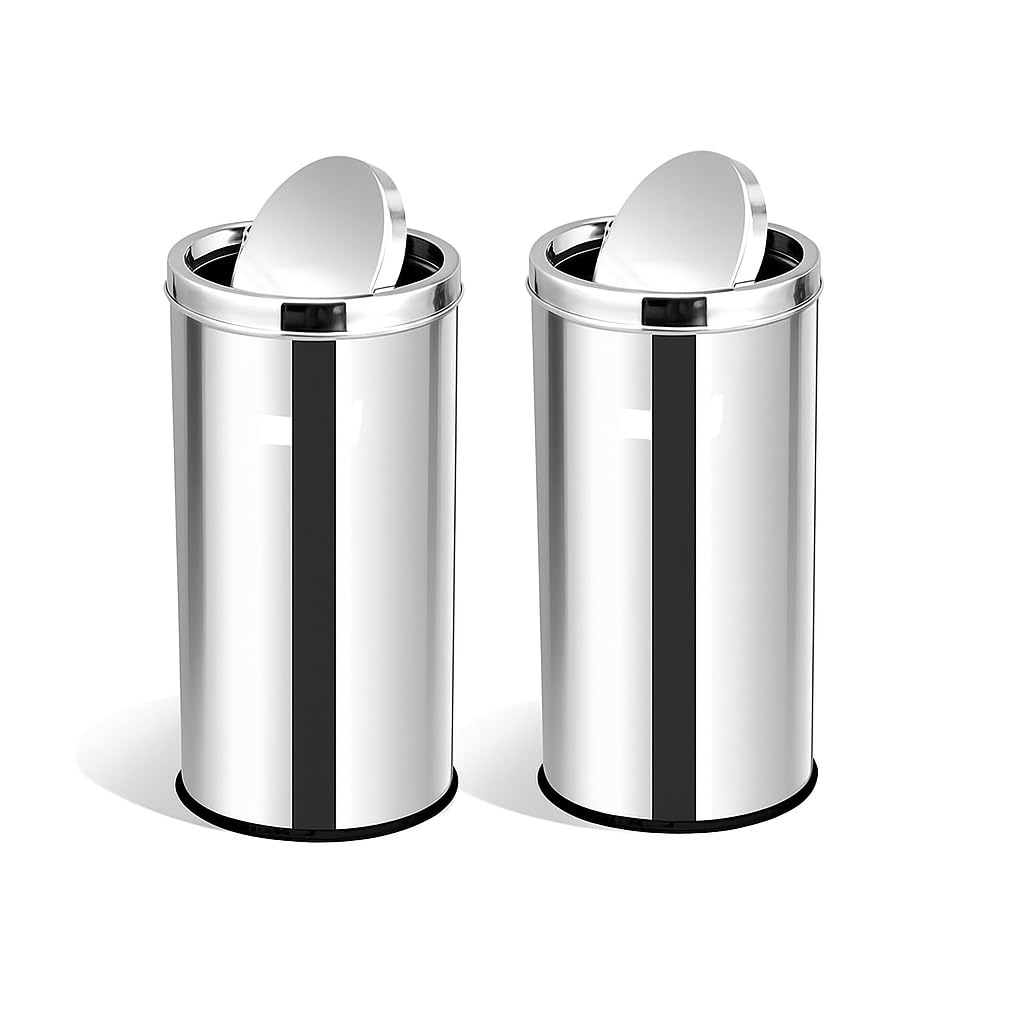 Mumma's LIFE Stainless Steel Dustbins - 2 Pack -1