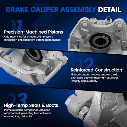 Image of Rear Brake Caliper Assembly for Chevrolet Silverado 1500 Tahoe