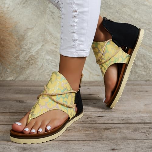 Sandales pour femme légères avec semelles plates confortables