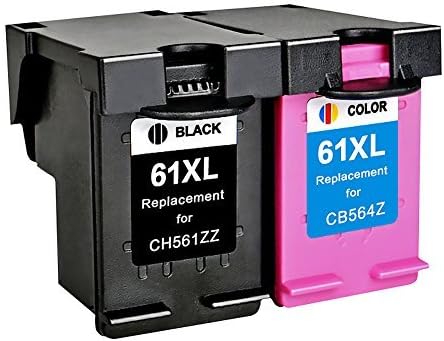 Bosumon Remanufactured Ink Cartridge for HP 61 XL CH563WN CH564WN High Yield (Black,Tri Color 2-Pack) for HP Deskjet 1000 1010 1050 3050 3054
