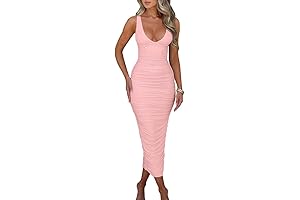 Vestido de Fiesta Largo y Elegante para Mujer con Escote en V...