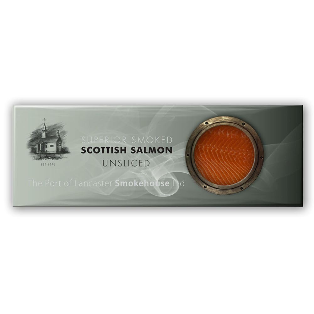 Port of Lancaster Smokehouse Smoked Scottish Salmon - Unsliced Sides min 800g- 1kg
