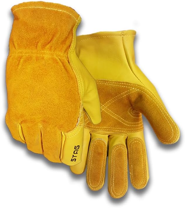 Kevlar Mens Work Gloves 240 Welding Glove and Truck Accessories, Durable Mens Work Glove with Straight Thumb and Kevlar Thread, Water-Resistant garden man