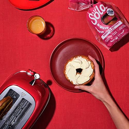 SOLA Low Carb & Keto Friendly Bagels, Sweet & Buttery - 6g Net Carbs & 15g of Protein, No Added Sugar, Plant based, Low Calorie Bagels - 12 OZ (4 Bagels/Pack) (Pack of 3) - Thumbnail 3