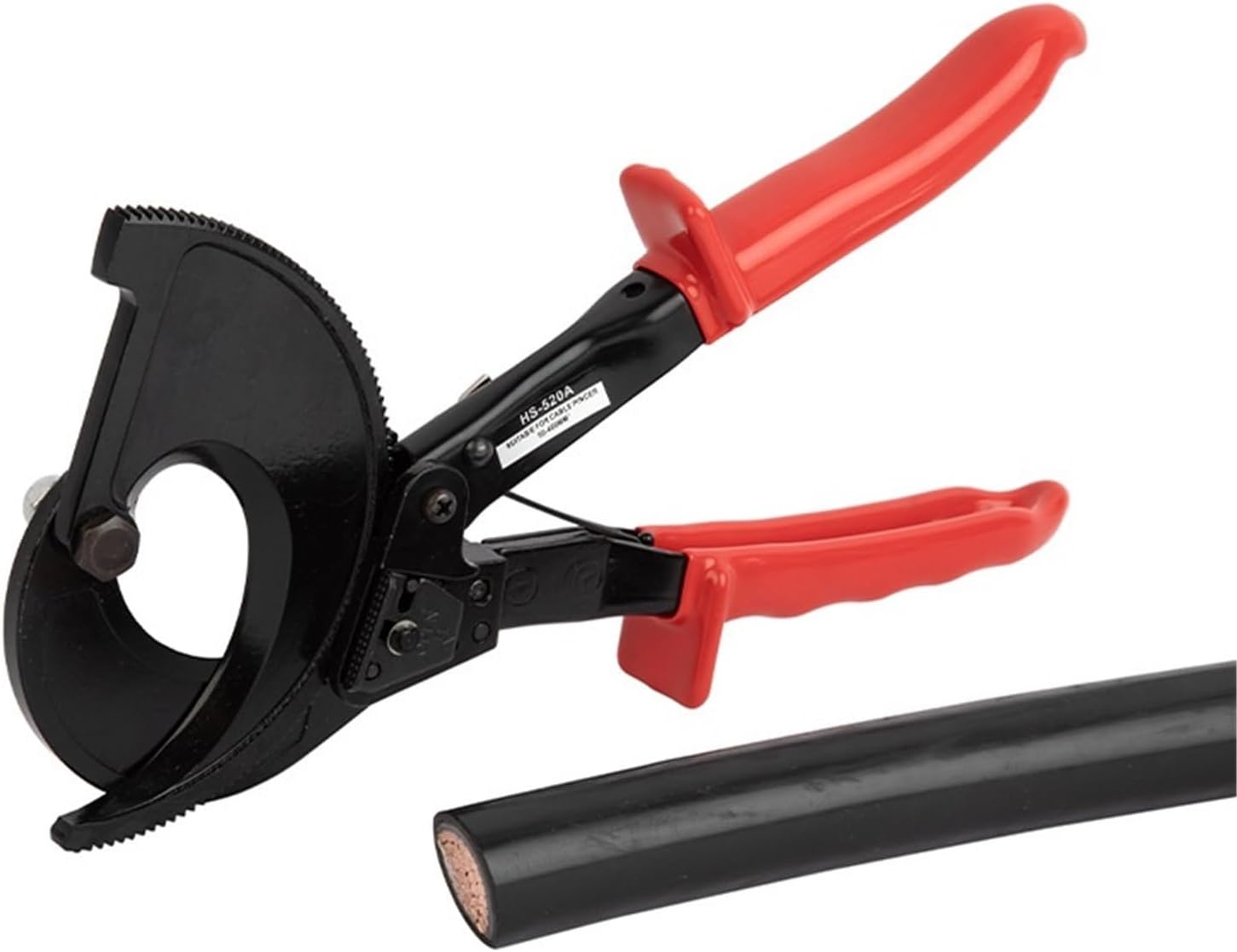 HS-520A ratchet cable cutter manual mechanical cable cutter insulated gear bolt cutter