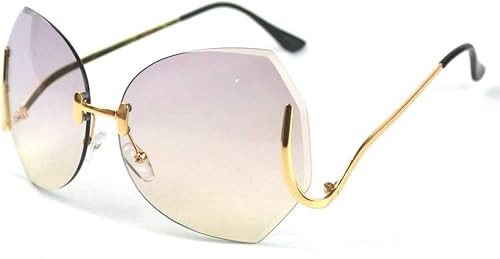 Miniatura 6 de mincldiseño único gafas de sol sin montura claro y color con caja