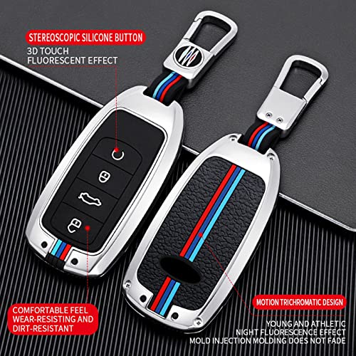 FREZZL Carro de liga de zinco 4 botões capa de chave inteligente porta-chaves porta-chaves, para che