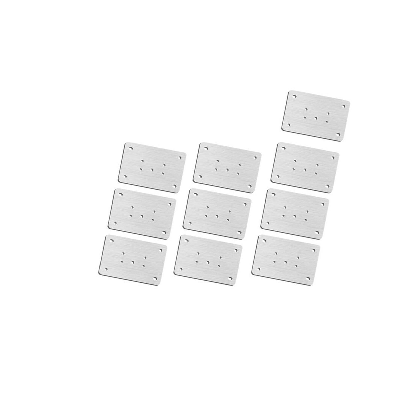 Jinfeuge 10Pc B Hinge Repair Plate,Household Hardware Hinge Fixing Plate