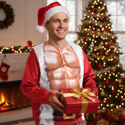 Santa Six-Pack Costume Sweatshirt, alternative view 1