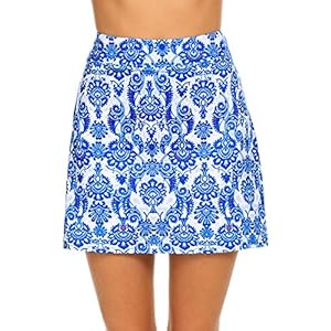 Ekouaer-Womens-Active-Performance-Skort-Lightweight-Skirt-for-Running-Tennis-Golf-Workout-Sports Ekouaer Active Skort for Women Lightweight Sportswear Running Hiking Cycling Riding Skirts (Pattern/S)