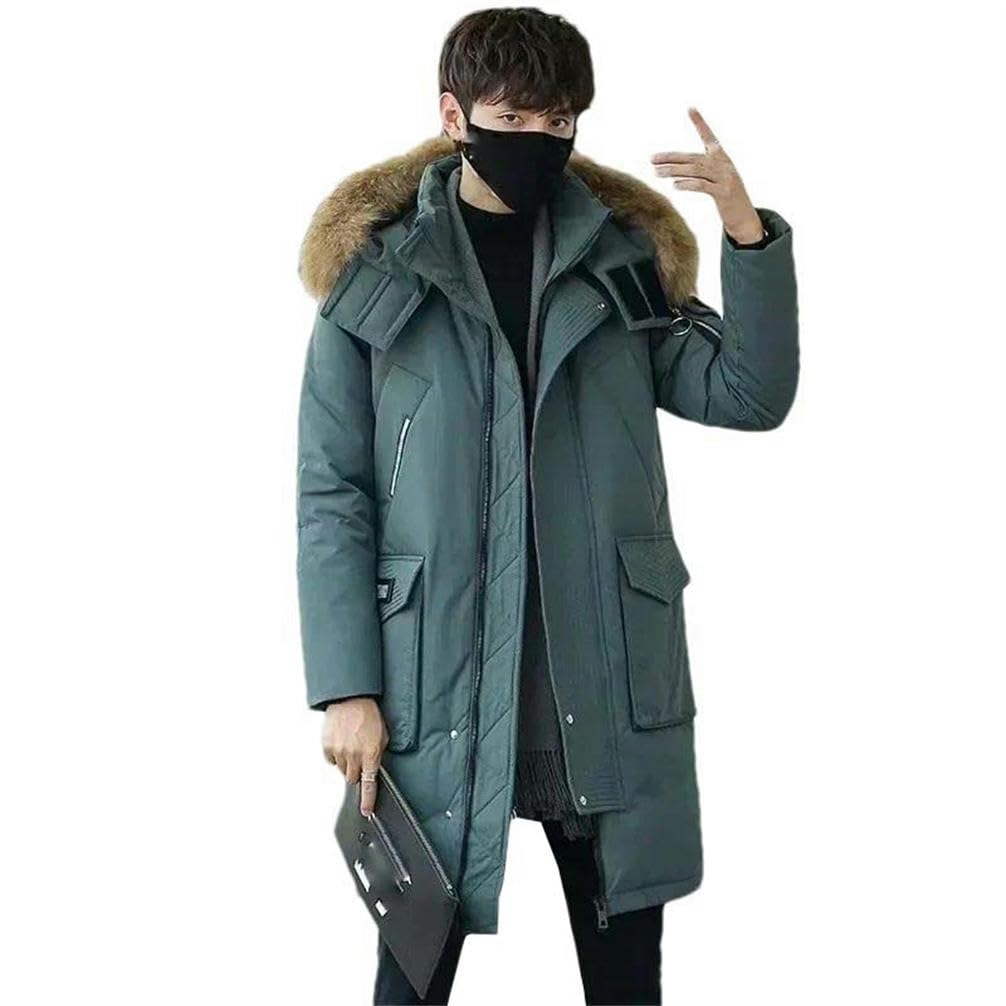 Chaqueta de invierno gruesa para combatir el frío intenso con capucha unisex JXQXHCFS 7