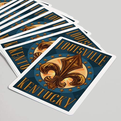 Baraja de póker Louisville Kentucky con 52 cartas miniatura 5