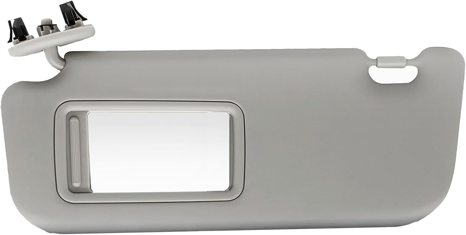 Driver Left Side Sun Visor Makeup Mirror Compatible with Toyota Yaris 2007 2008 2009 2010 2011 Replace 74320-52810-B0 Front Left Sun Protection Shade Sunshade