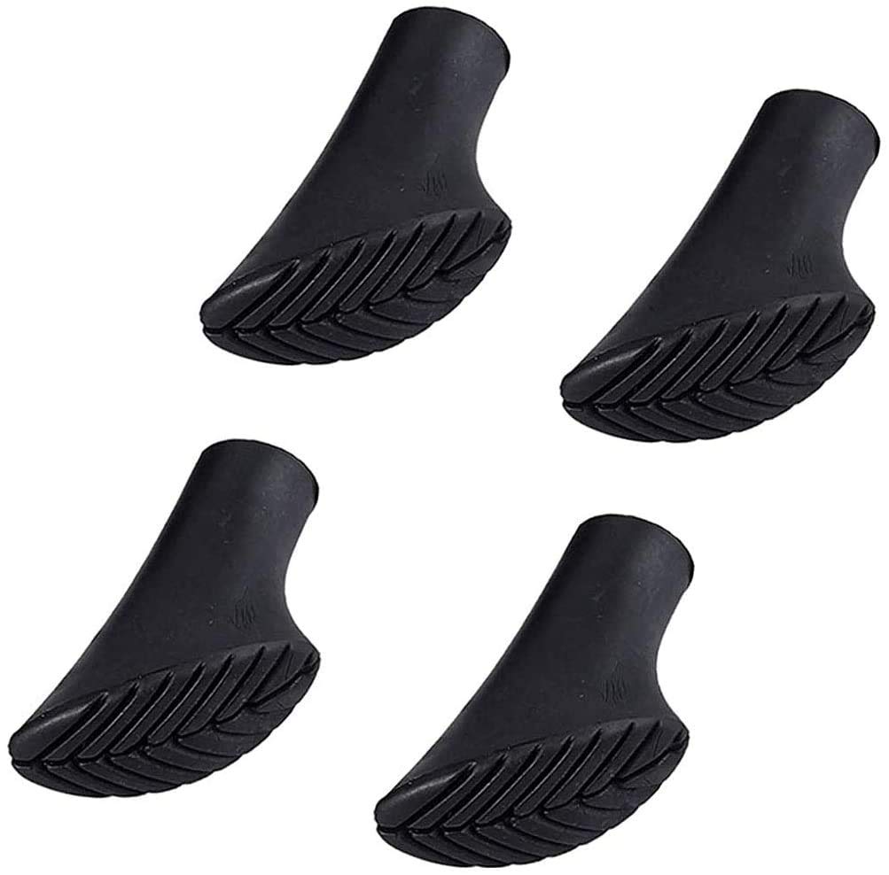 Jilibaba Replacement Rubber Tips End For Hiking Stick Walking Trekking Poles 4Pcs