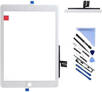 First Choose Touch Screen Digitizer for iPad 7 2019 7th Gen 10.2" A2197 A2198 A2200 Front Glass Replacement with Pre-Installed Adhesive Without Home Button,not Include LCD + ToolsWhite