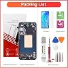 OLED para Samsung Galaxy S24 Plus 5G Reemplazo de Pantalla | OLED, con Marco, con Herramientas, Compatible con Huella Digital, Táctil Digitalizador, para SM-S926B SM-S926U 4