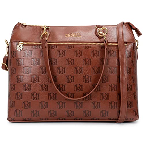 Image of Badgley Mischka Madalyn Vegan Leather Travel Tote Weekender Bag