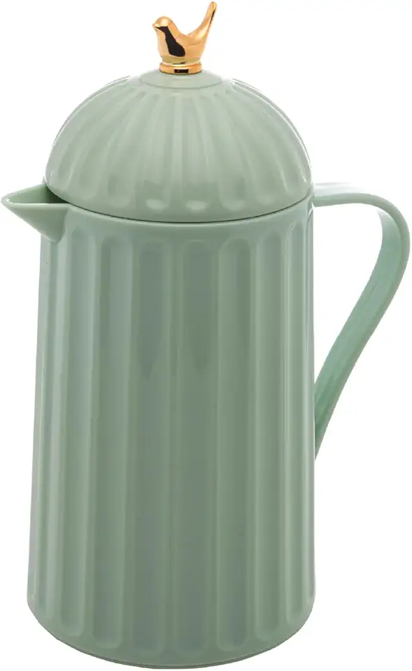 WOLFF Garrafa Térmica de Plástico Bird Menta 600ml - Enxoval - Organização - Decoração - Cozinha - Mesa Posta - Utilidades Domésticas - Perfeita Para Café e Chá